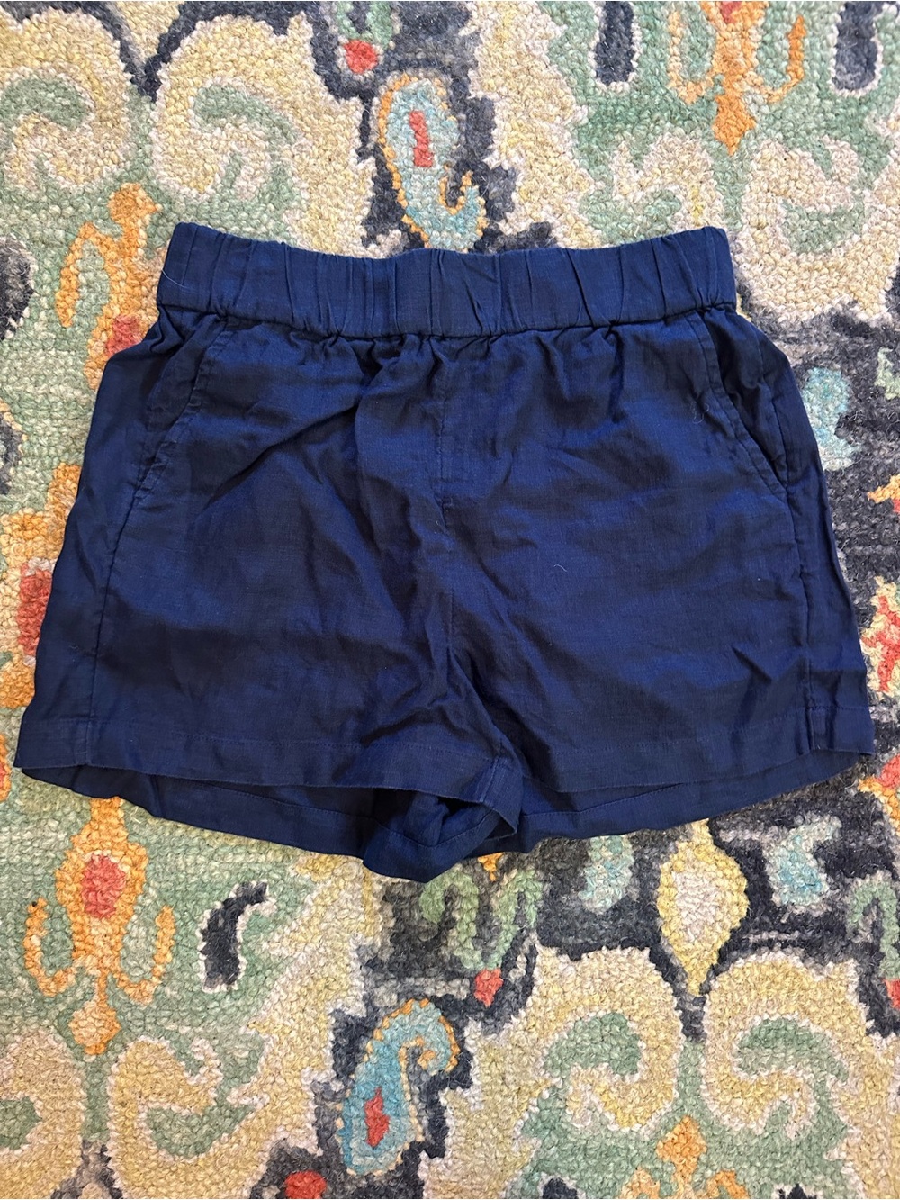 J. Crew Navy High-Waist Elastic Casual Shorts EUC